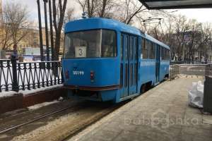 83 трамвай Съёмки Москва